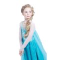 <Robe Elsa, cosplay la reine des neiges>ROBE ENFANT COSPLAY BLEU