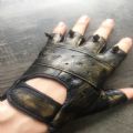 MITAINES STEAMPUNK FORCES CUIR CLOU METAL
