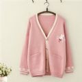 PULL FEMME LAPIN ROSE AUTOMNE HIVER